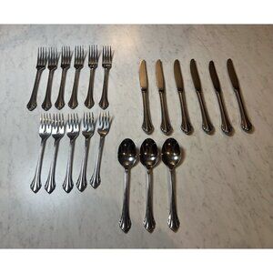 Vintage Oneida Community Clarette Stainless Flatware Set 20 Mixed Pieces